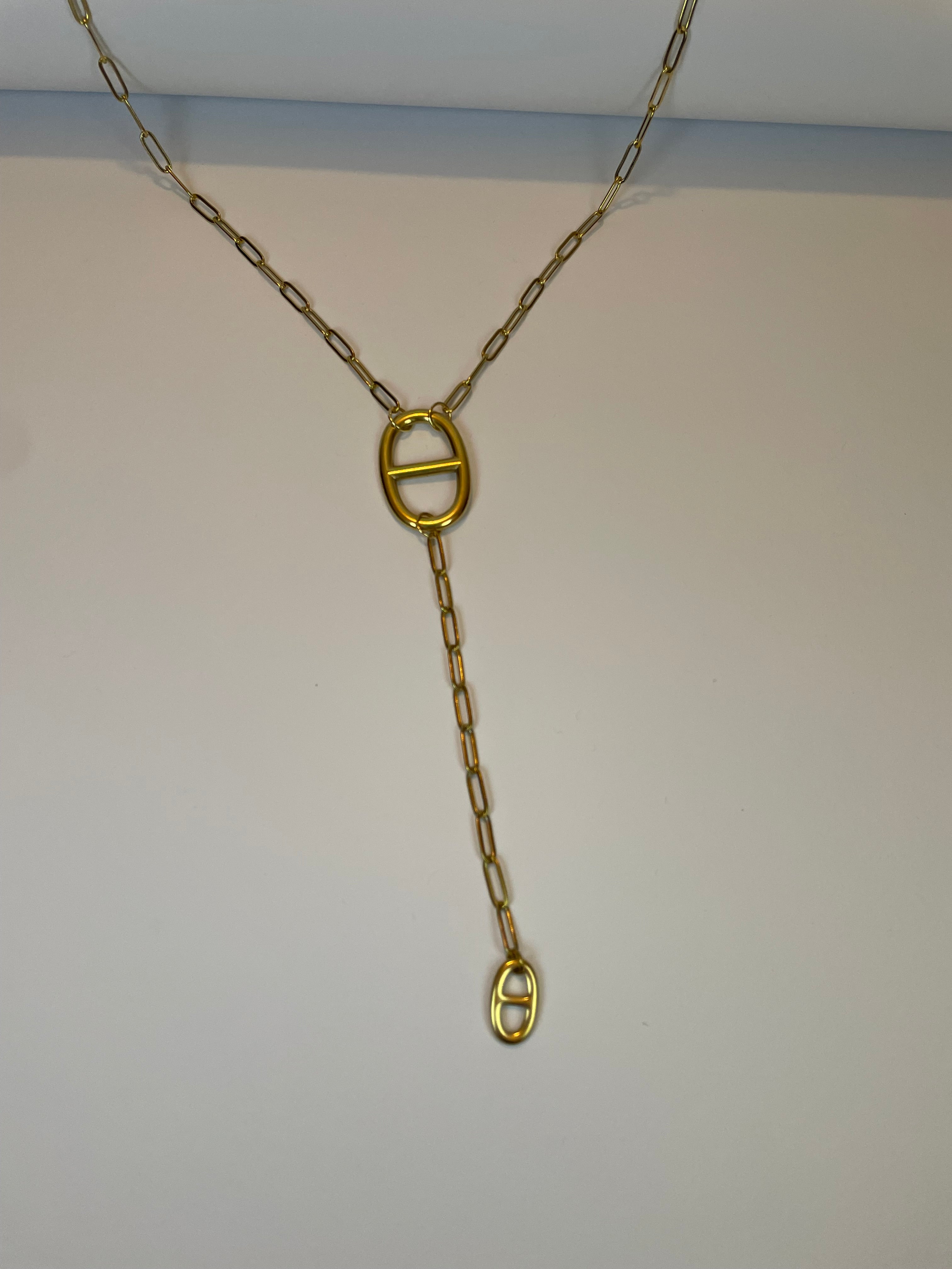 Sautoir Maille Marine doré