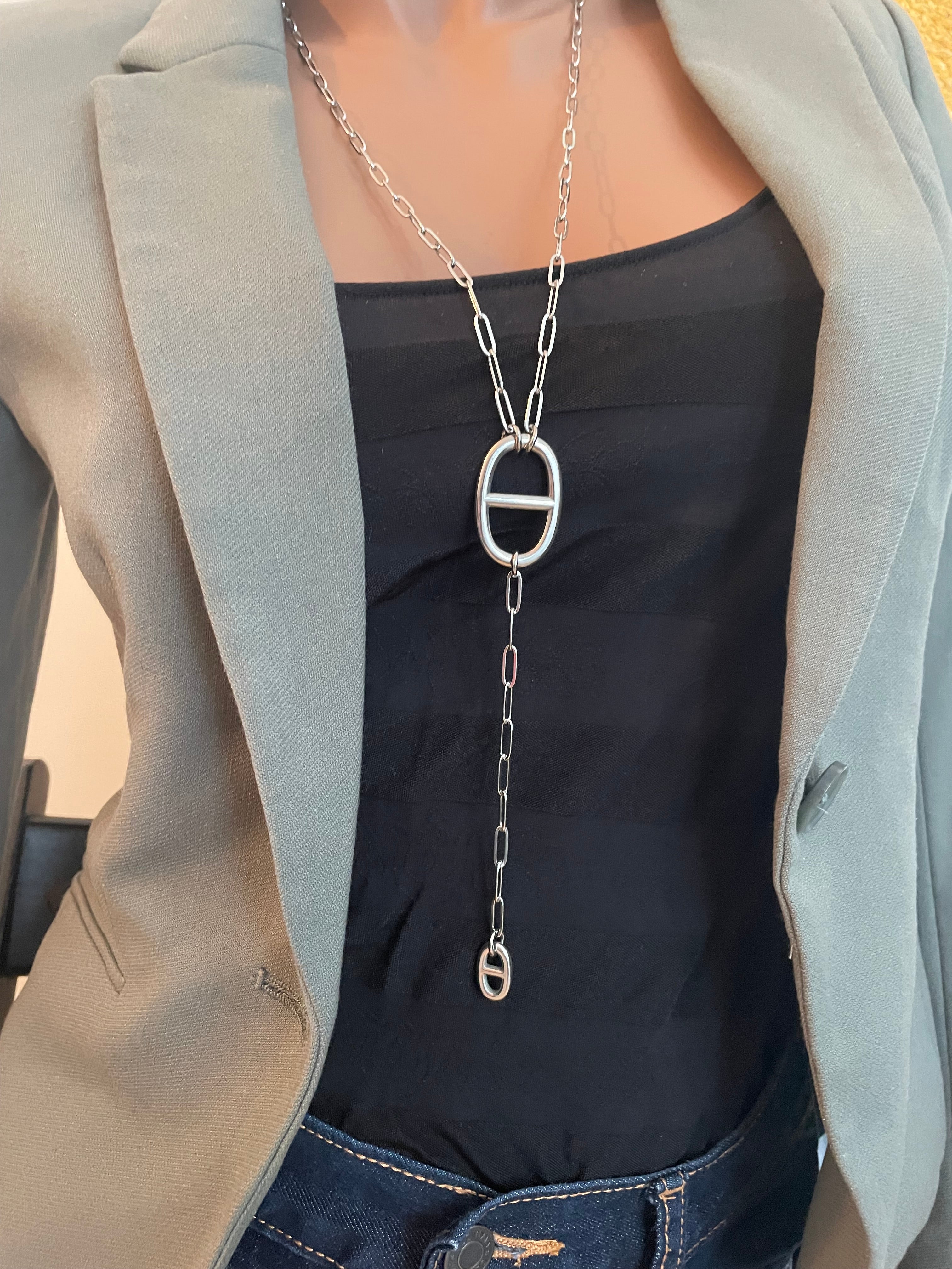 Sautoir Maille Marine