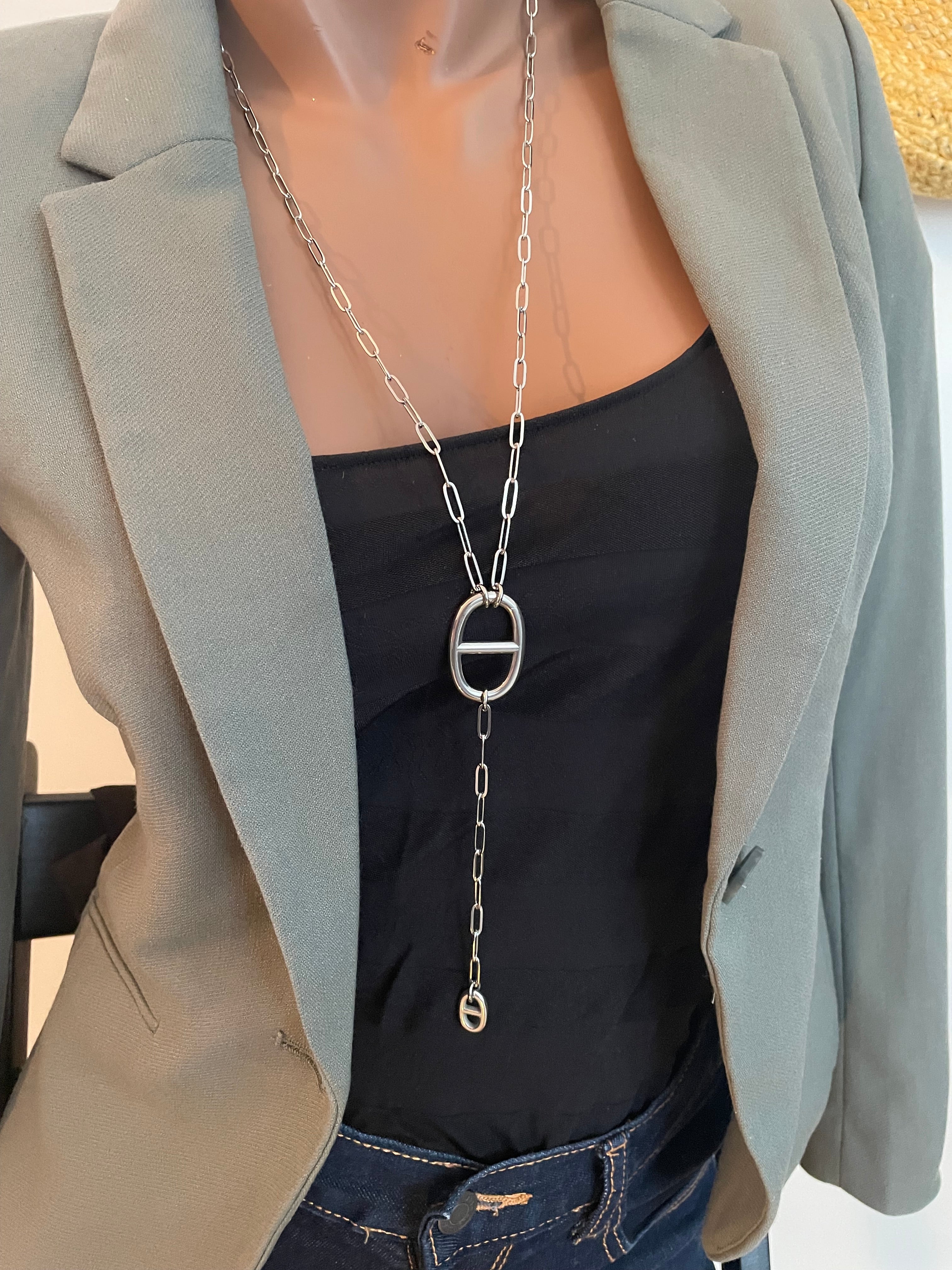 Sautoir Maille Marine